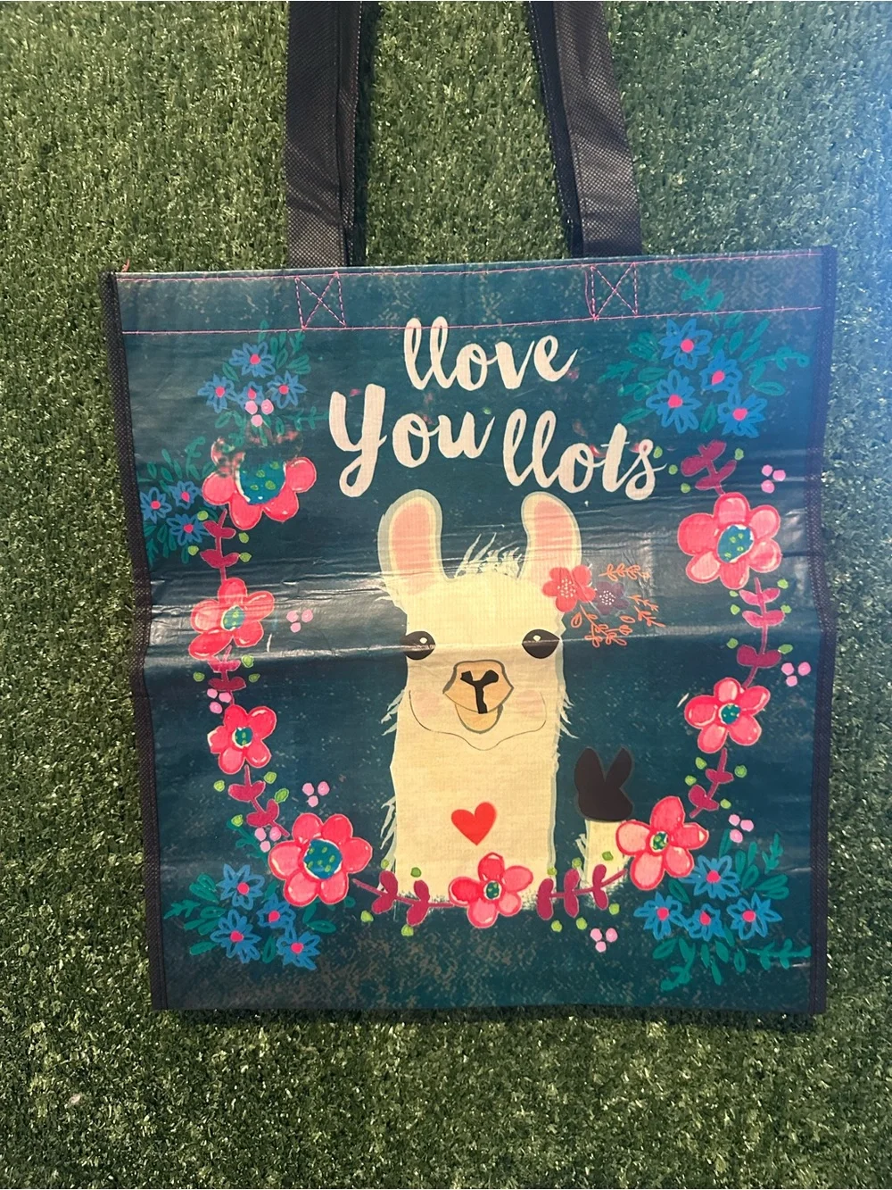 Natural Life Happy Bag Floral & Llove You Lots Llama Tote